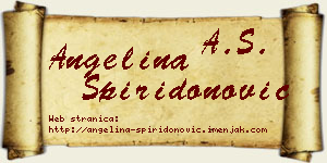 Angelina Spiridonović vizit kartica